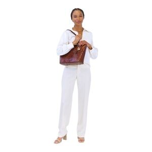 NEW Brahmin Medium Asher Tote Pecan Melborn Brown Shoulder Bag Leather